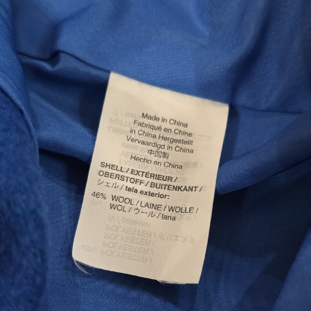 Women's Blue Pea Coat - Picture 5 of 6
